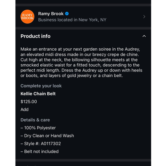 Ramy Brook Black Audrey Smocked Midi Dress Size Large - Picture 14 of 14